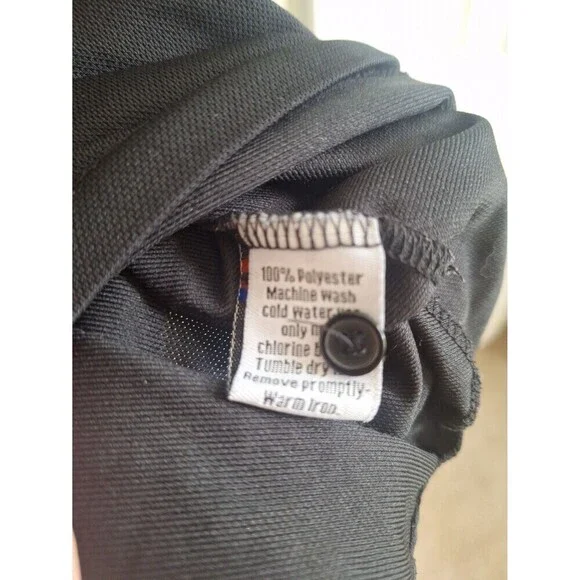 Image Solutions Unisex Black Polo T-Shirt Size L - Picture 5 of 5